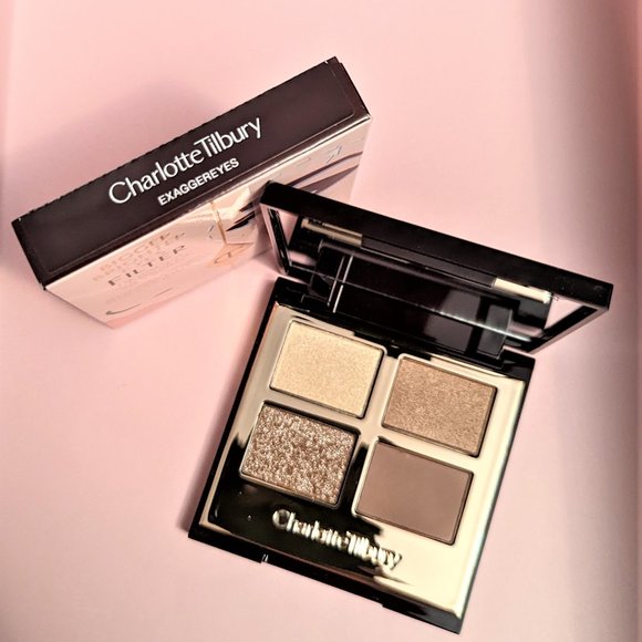 Charlotte Tilbury Bigger Brighter Eyeshadow Quad in Exagger-Eyes Full Size NIB
